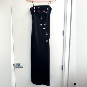 [CLEARANCE/Send Offers] Vintage Y2K JS Boutique Beaded Floral Maxi Dress
